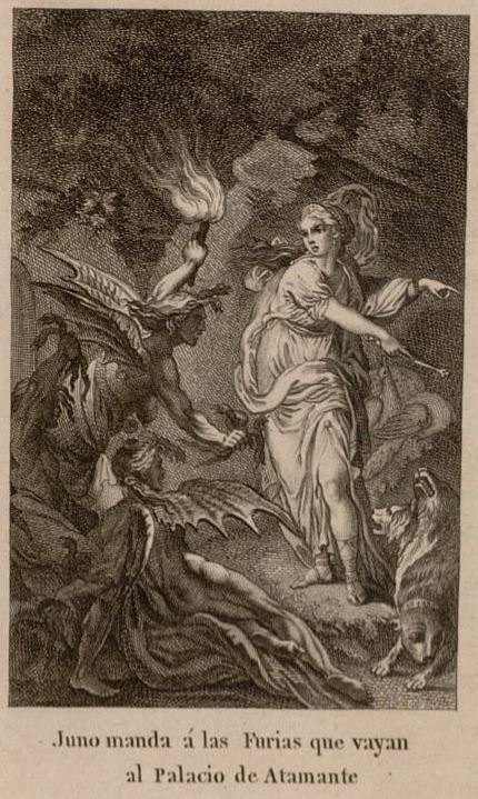 Juno manda a las Furias que vayan al Palacio de Atamante
