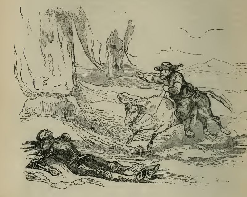 [Sancho Panza Rushes to Aid his Master]