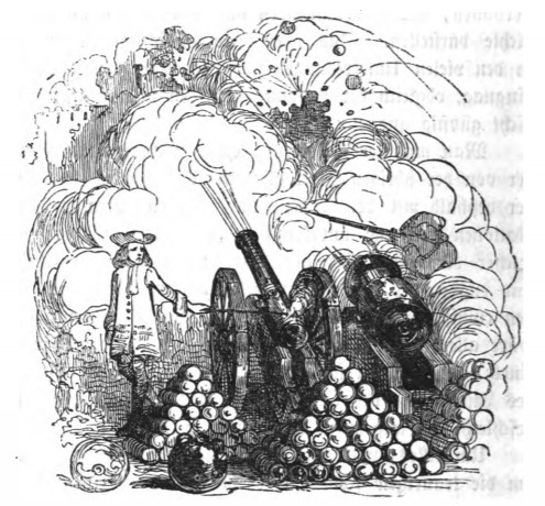 [Gulliver explains gunpowder to the King of Brobdingnag]