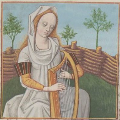 [Sappho Playing the Lyre]