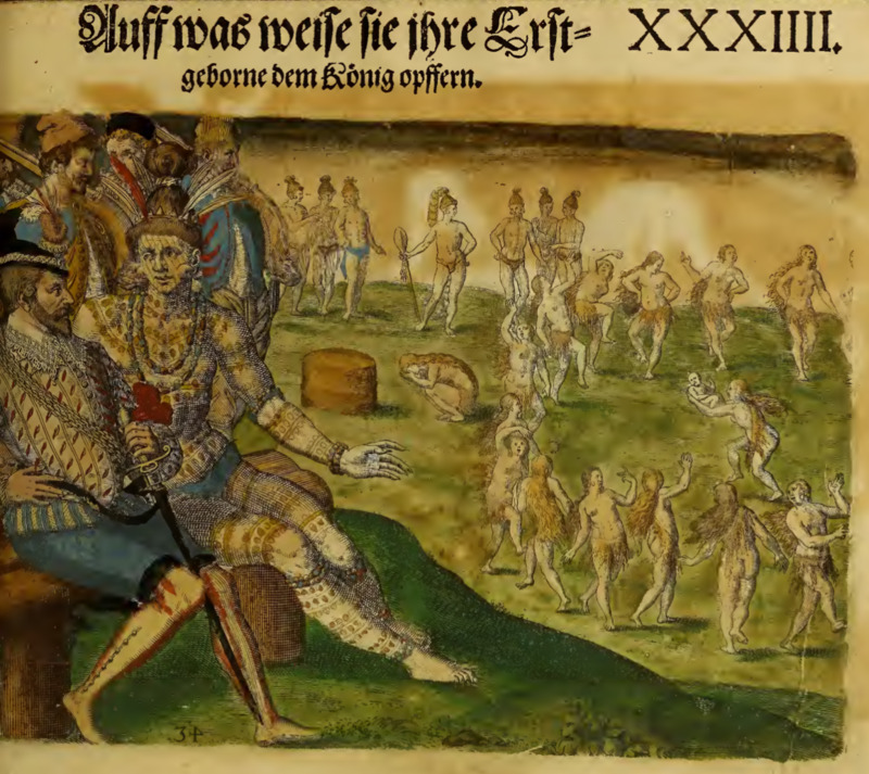 Auff was weise sie ihre Erstgeborne dem König opffern. XXXIIII.