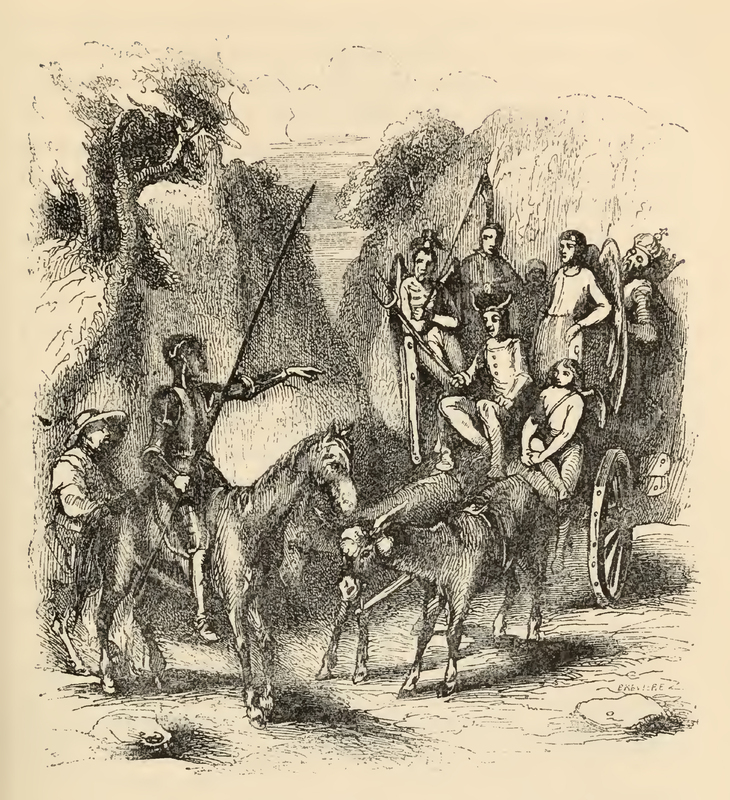 [Of How Don Quixote Met the Cart of Players]