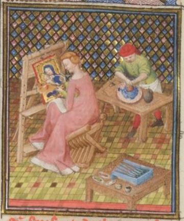 [Thamyris Painting a Portrait]