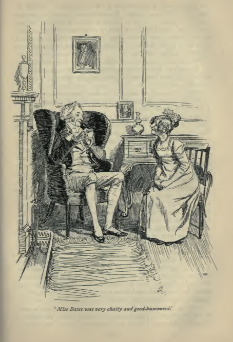 Miss Bates was very chatty and good-humoured