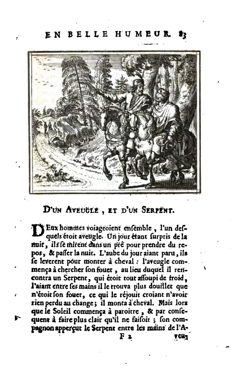 D'un Aveugle , et d'un Serpent
