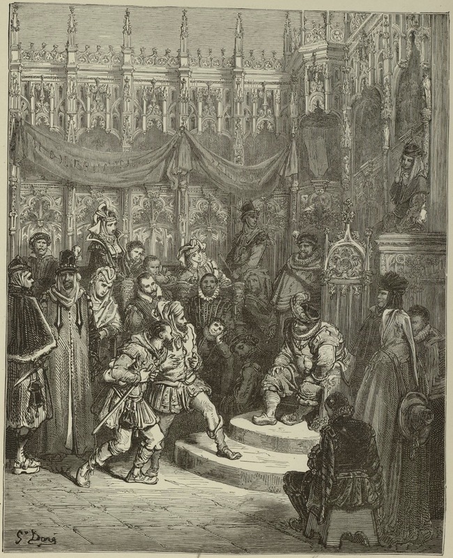 Le gouverneur Sancho Panza rendant la justice