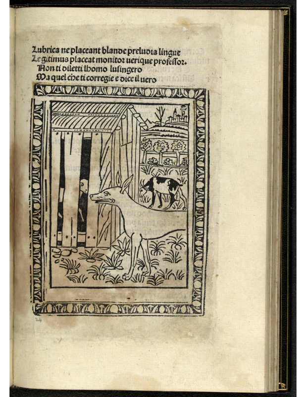 [The Small Animal in the Shed, the Wolf, and the Cow]
