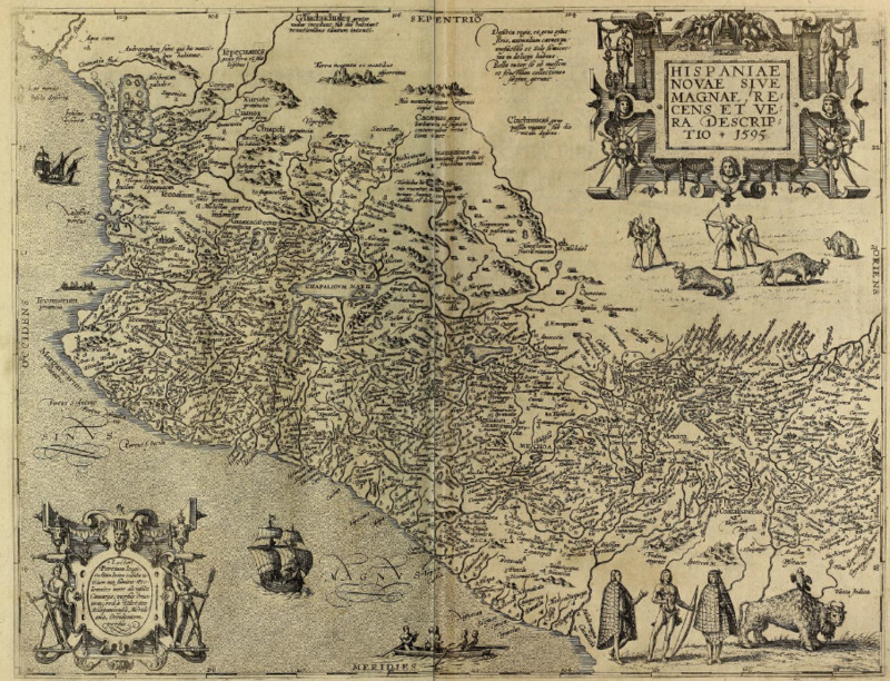 Hispaniae novae sive Magnae recens et vera descriptio. 1595.