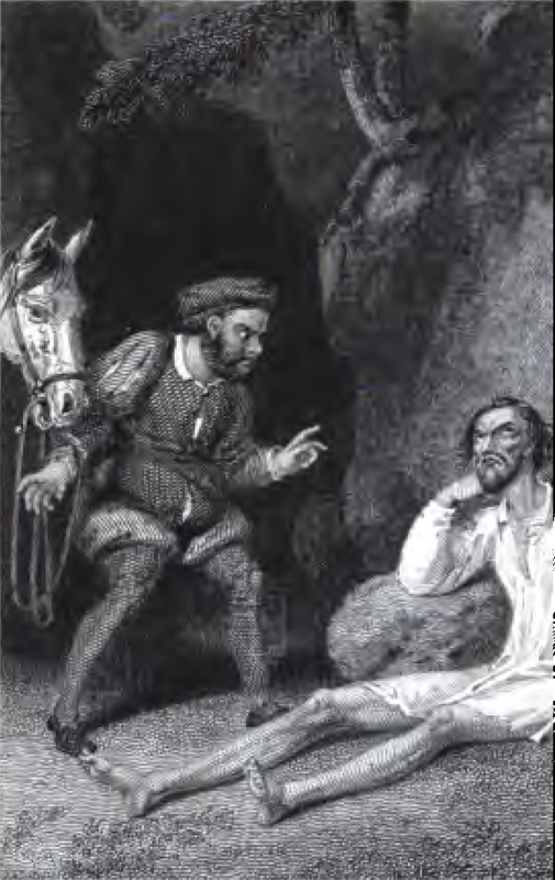 [Sancho Finds Quixote at the End of his Penance]