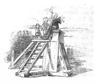 [The Lilliputian Emperor addresses Gulliver]