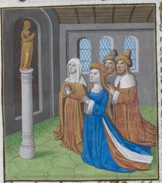 [The Mother Goddess Opis Being Worshipped in a Temple]