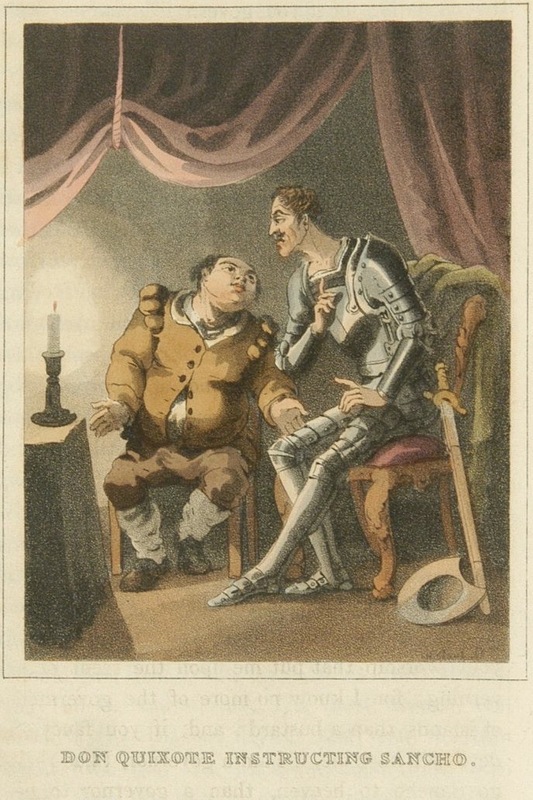 Don Quixote instructing Sancho