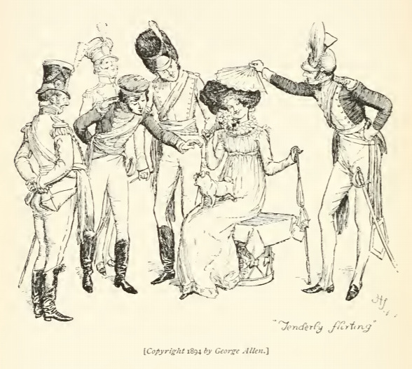 “Tenderly flirting”