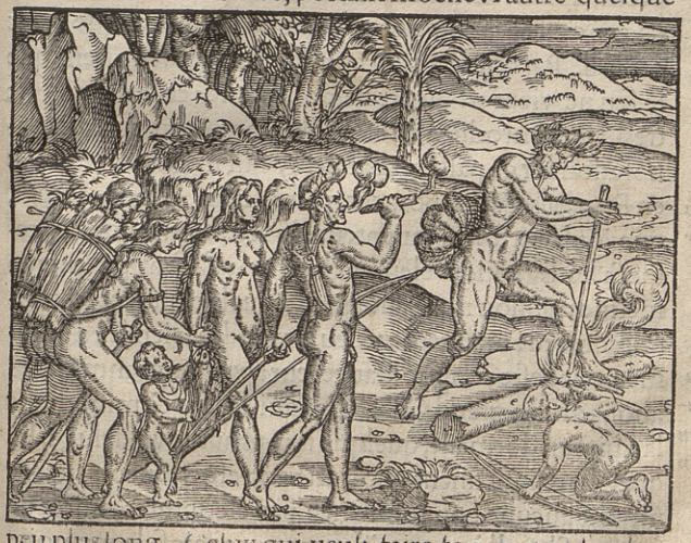 [Method of starting a fire of the Indigenous Brazilians]