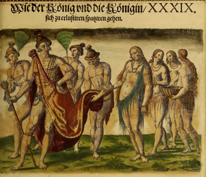 Wie der König und die Königin, sich zu erlustigen, spaßiren gehen. XXXIX.
