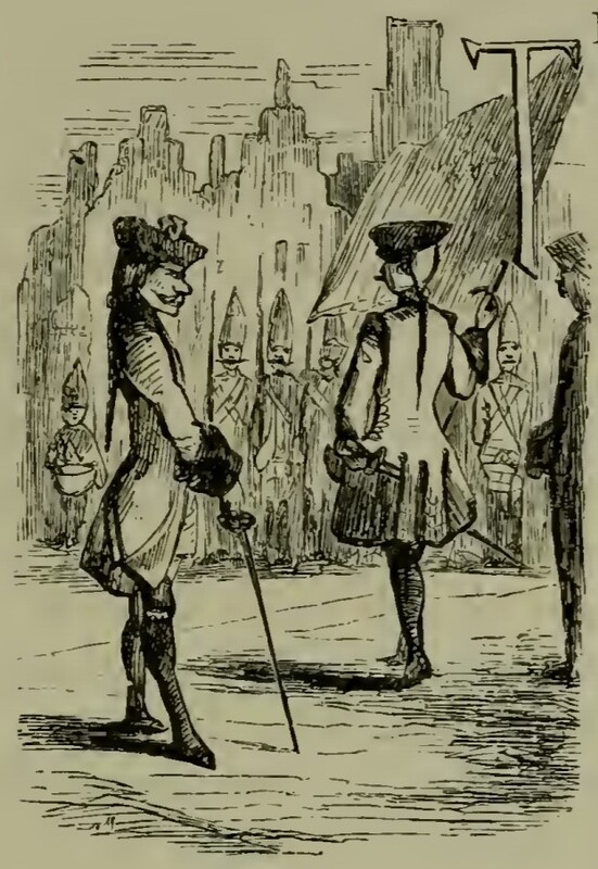 [Vanity Fair Vol. II Chapter XXVIII Inhabited Initial]