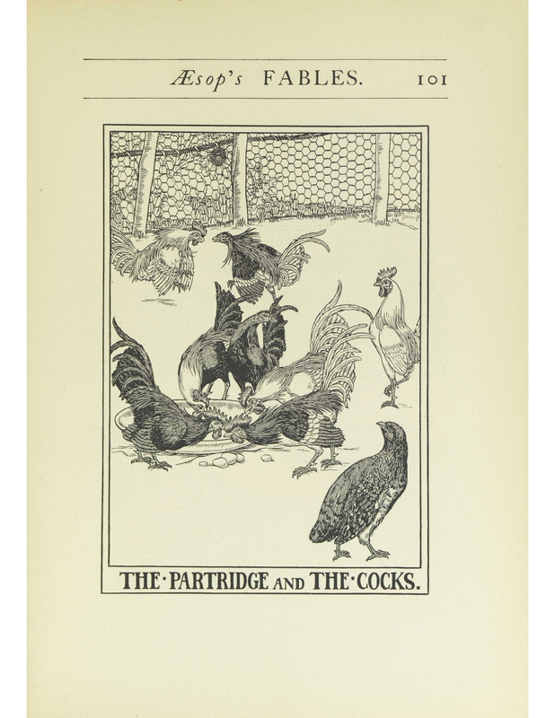 The Partridge and the Cocks