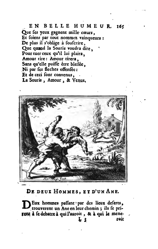 De Deux Hommes, Et D'Un Ane