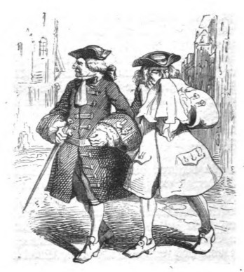 [Gulliver walks through Lisbon with Captain Pedro de Mendez]