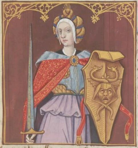 Minerva tres amène et tres noble déesse des batailles