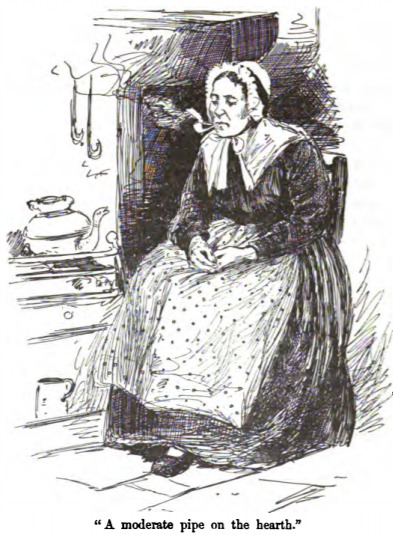 “A moderate pipe on the hearth.”