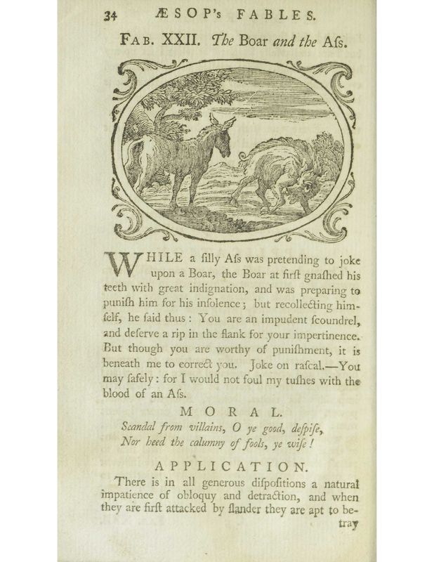The Boar and the Afs.Other Titles: The Ass and the Pig.