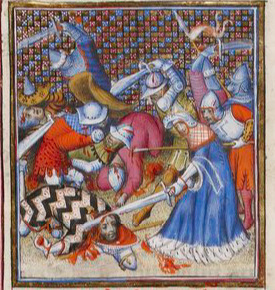 La reine Thamyris décapite le cadavre de Cyrus