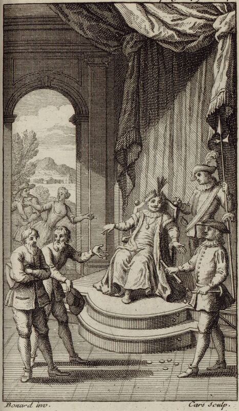 [Sancho Panza's judgments at Barataria Island]