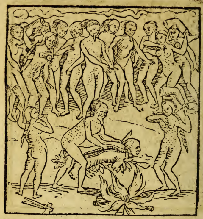 [A Tupinambá group practices cannibalism]