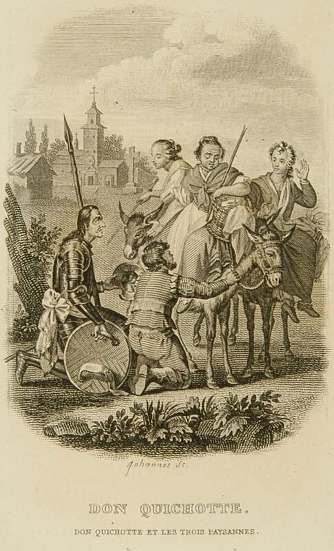 Don Quichotte et les trois paysannes