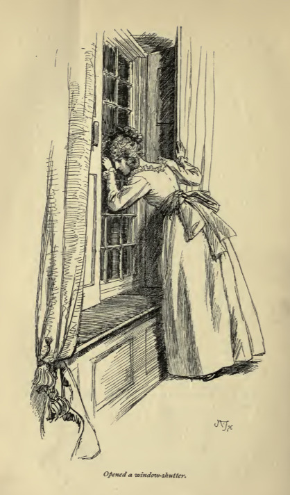 Opened a window-shutter.