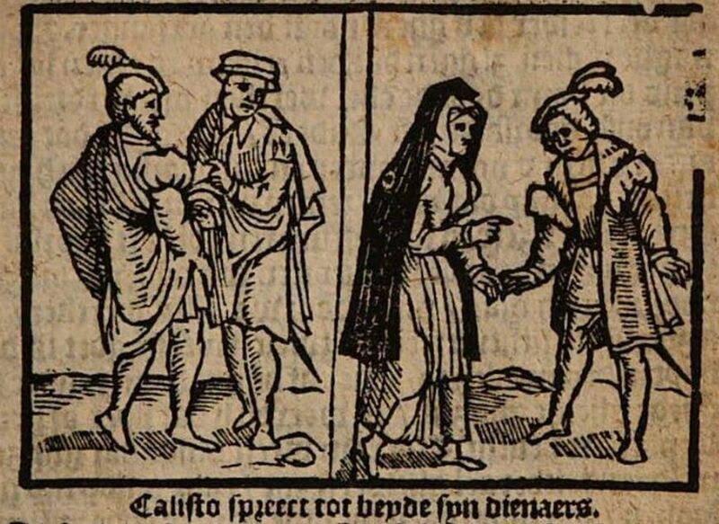 [Act II] Calisto spreect tot beyde syn dienaers.