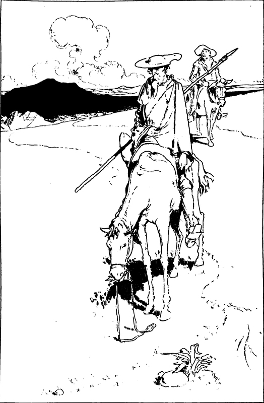 DON QUIXOTE WENT ON HIS WAY EXCEEDINGLY PENSIVE, TO THINK WHAT A BASE TRICK THE ENCHANTERS HAD PLACED ON HIM
