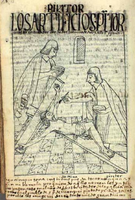 Los Artificios, Pintor, Escultor, Entallador, Bordador, Seruicio de Dios y de la Santa Yglecia