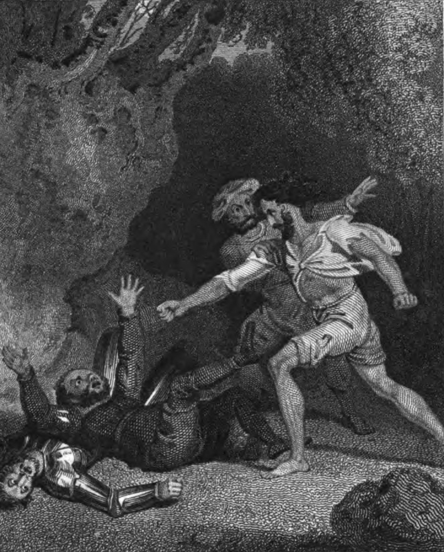 [Cardenio Assaults Sancho and Quixote in a Fit of Rage]