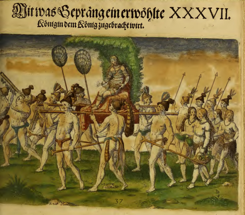 Mit was Gepräng ein erwöhlte Königin dem König zugebracht wirt. XXXVII.