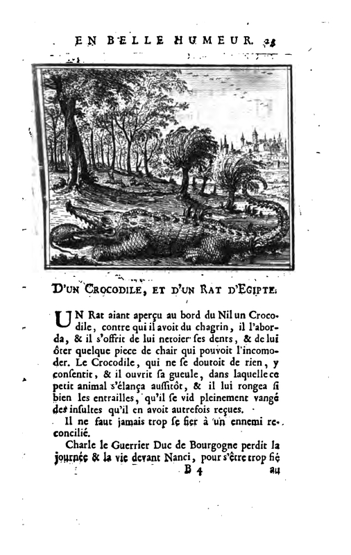 vol. 2 D'un Crocodile, et d'un Rat d'Egipte