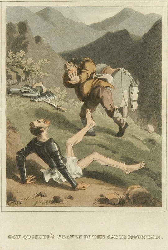 Don Quixote's pranks in the Sable Mountain