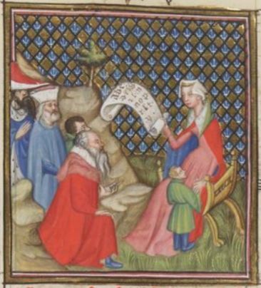Cy apres sensuit hystoire de la tres belle nicostrate ou carmente fille du roy yone