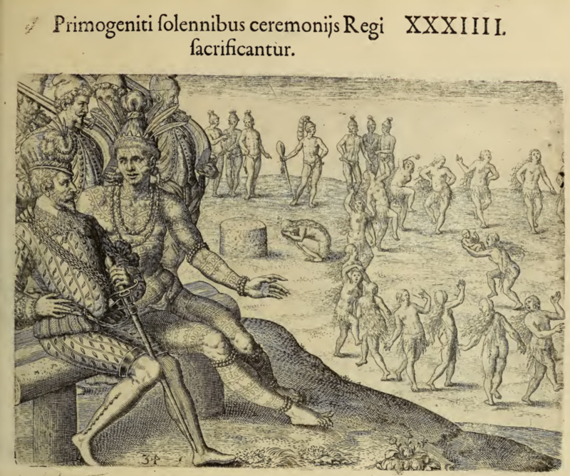 Primogeniti solennibus ceremonijs Regi sacrificantur. XXXIIII.