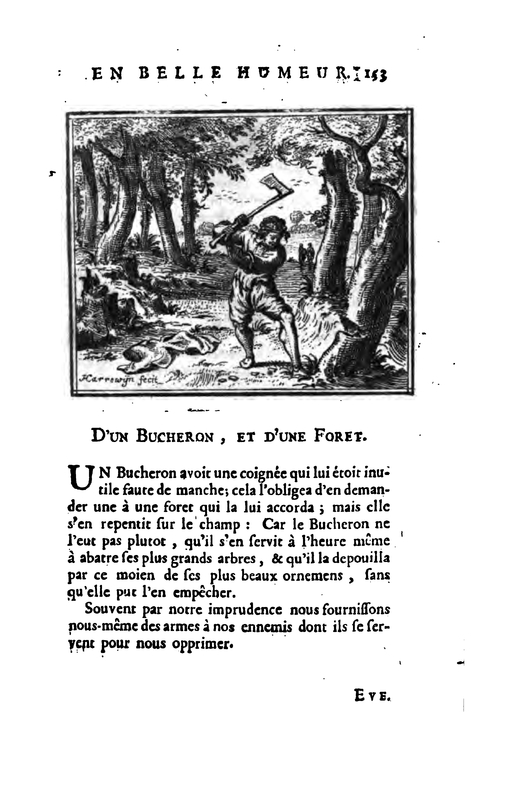 D'Un Bucheron, Et D'Une Foret