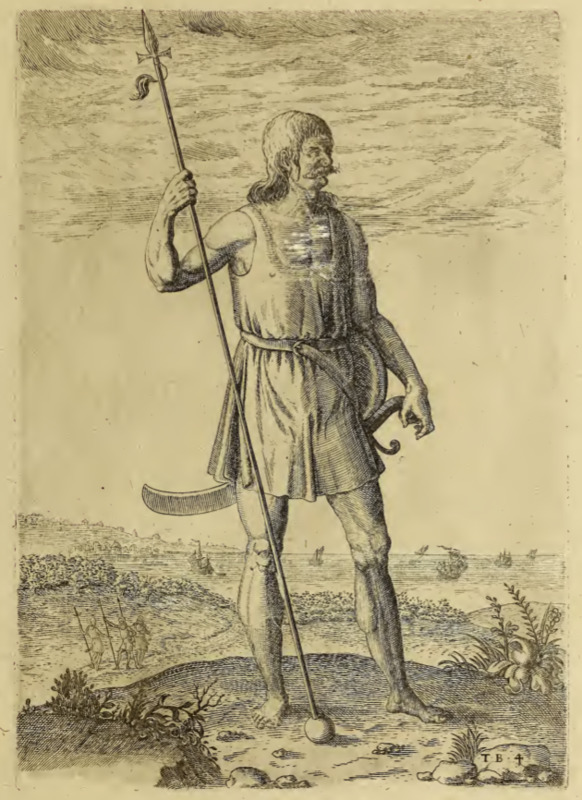 Pourtraict d’un homme de nation voisine aux Pictes. IIII.